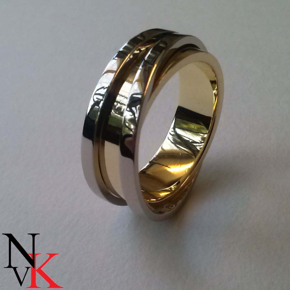 NvK Goudsmederij - Herinneringsring met vingerafdruk