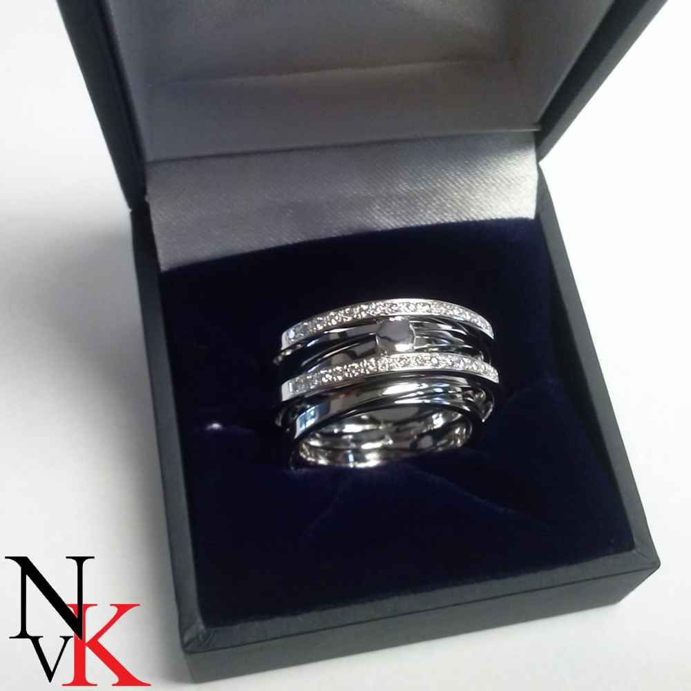 NvK Goudsemederij witgouden herinneringsring