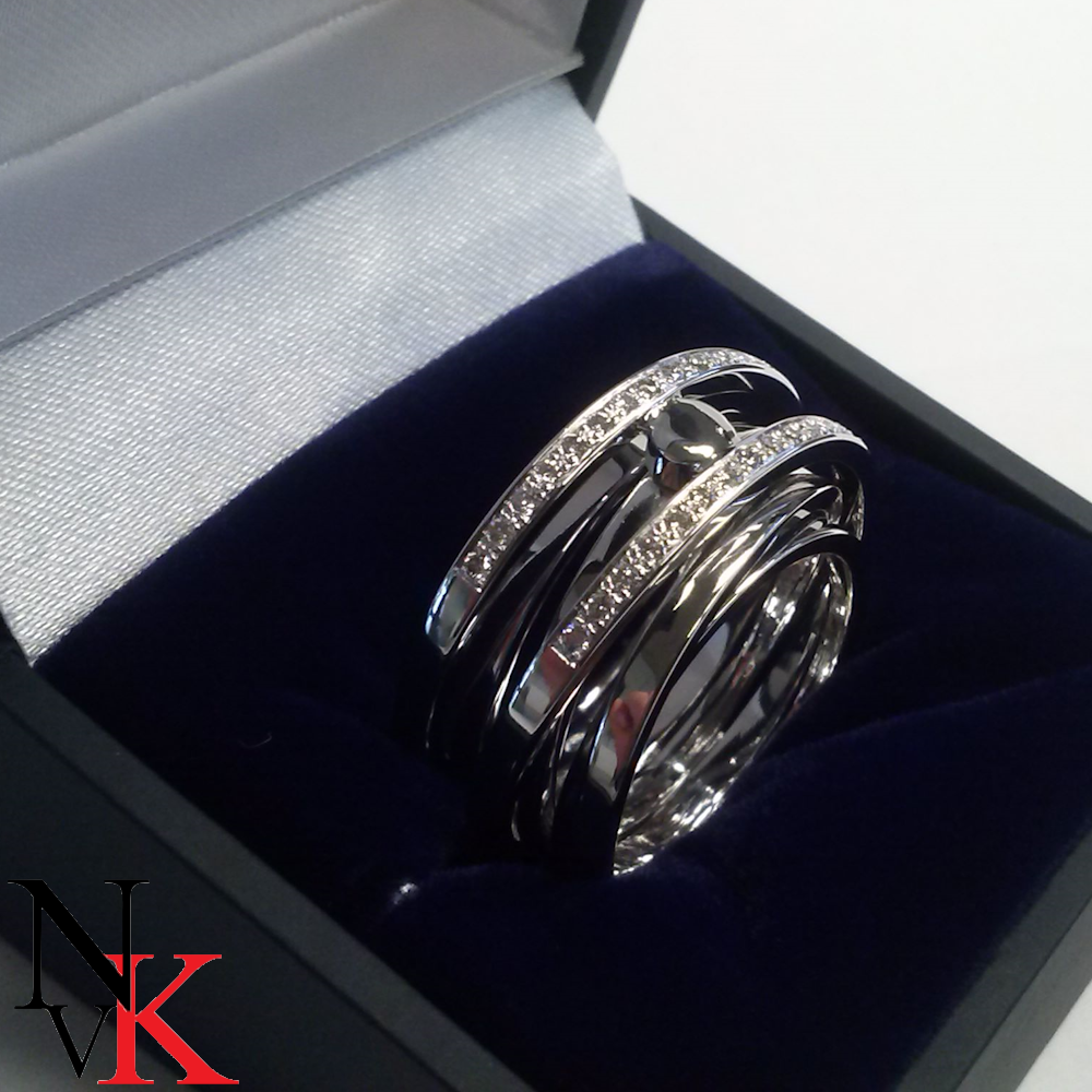 NvK Goudsemederij witgouden herinneringsring