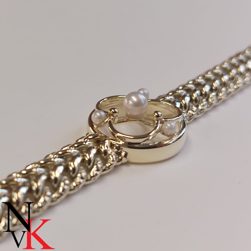 NvK Goudsmederij armband met ornament