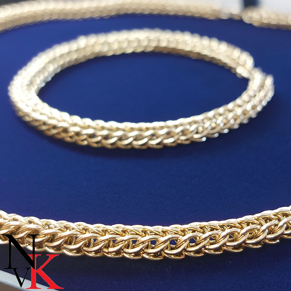 NvK Goudsemderij Gouden collier en armband