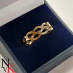 NvK Goudsmederij geelgouden ring met golf motief