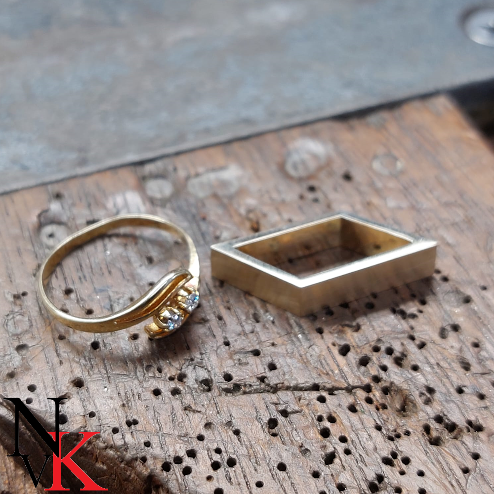 NvK Goudsmederij geelgouden ring en ornament