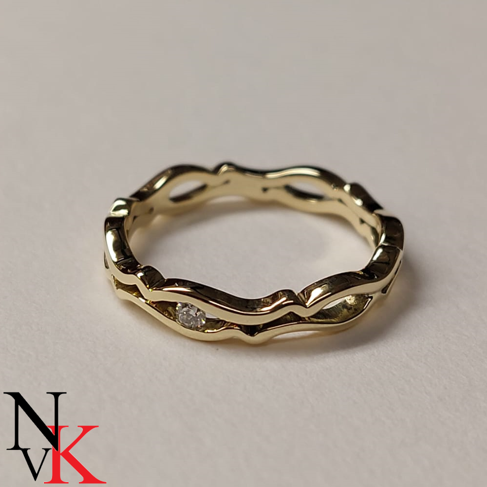 NvK Goudsmederij 14 karaat geelgouden ring