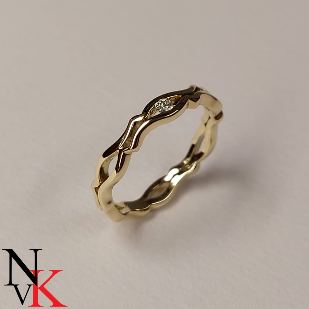NvK Goudsmederij 14 karaat geelgouden ring
