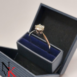 NvK Goudsmederij witgouden ring 1 karaat diamant
